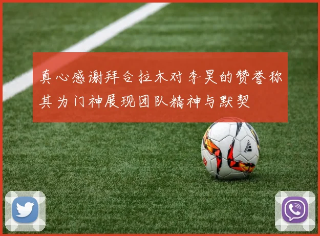 真心感谢拜合拉木对李昊的赞誉称其为门神展现团队精神与默契