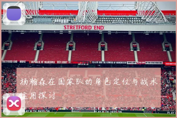 杨瀚森在国家队的角色定位与战术运用探讨